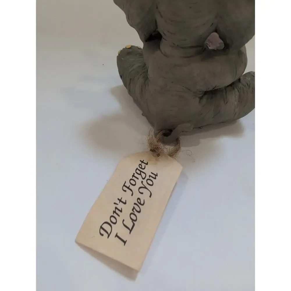 1996 Small‎ Forget Me Knots Elephant Figuring With Heart Great For Valentine's